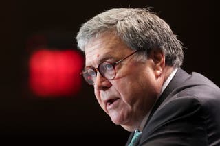 Former US attorney general William Barr